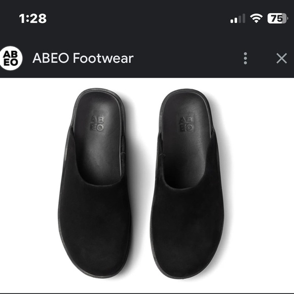 ABEO Pioneer clogs Black leather - Picture 1 of 5